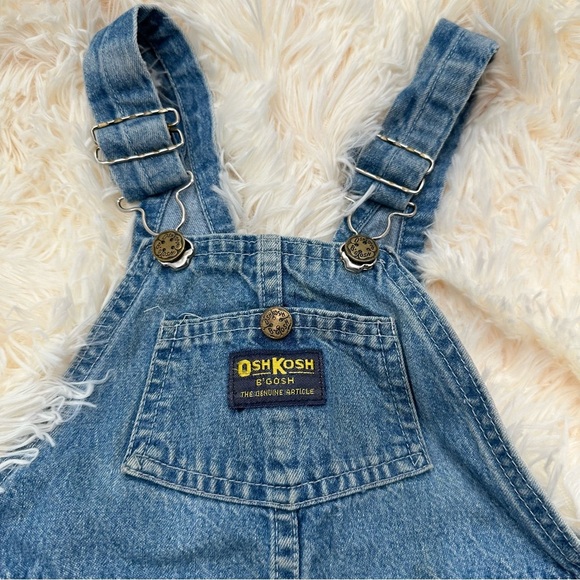 Vintage Oshkosh B’Gosh Kids Overall Shortalls - Picture 2 of 7